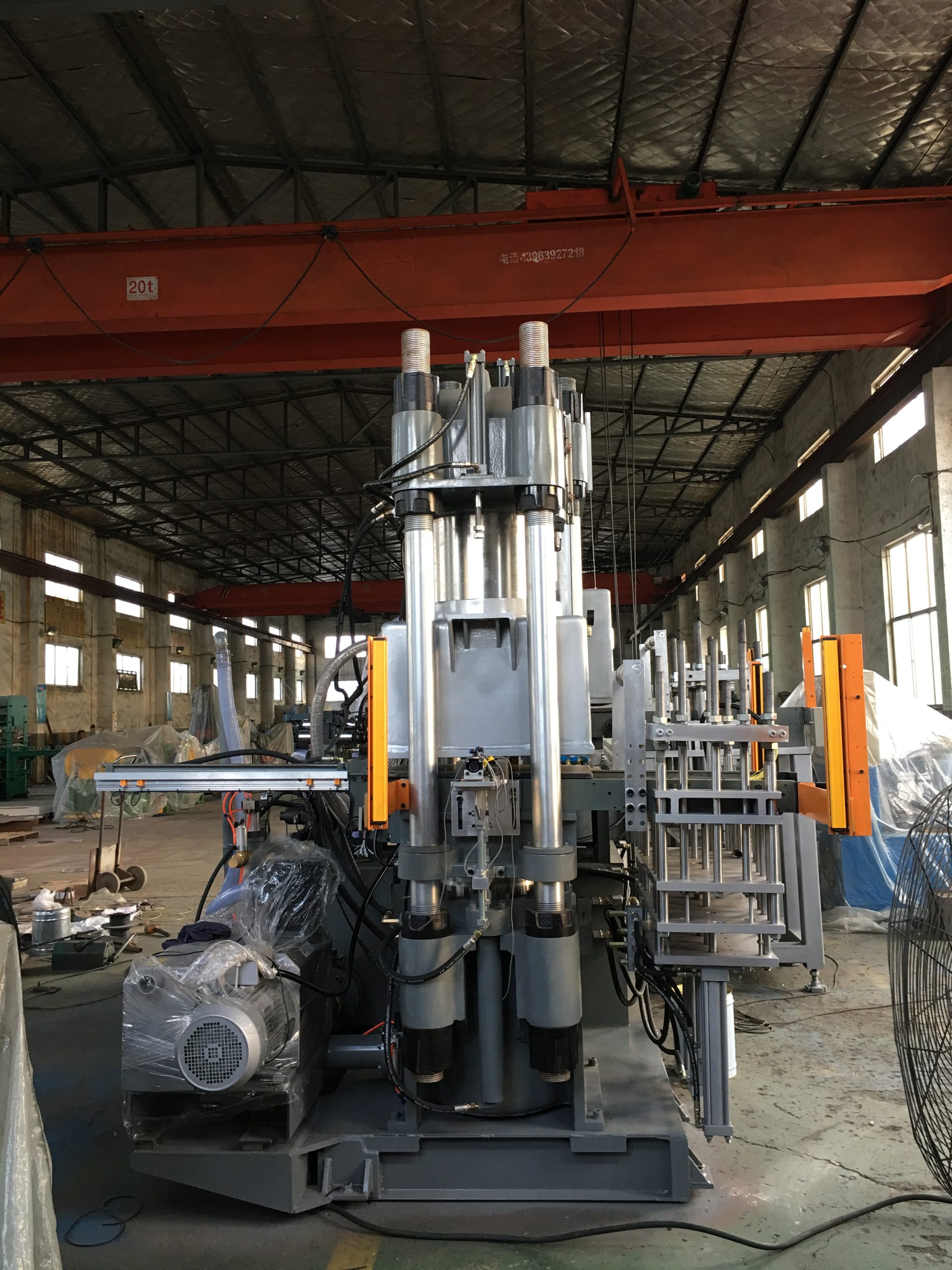 600T250T Vacuum Rubber Compression Molding Machine 1 เครื่องอัดยาง สูญญากาศ แบบ 2 ตัว ขนาด 600 ตัน และ 250 ตัน